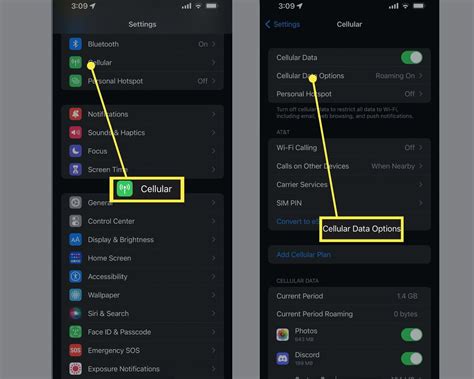 how to enable cellular data on iphone 13
