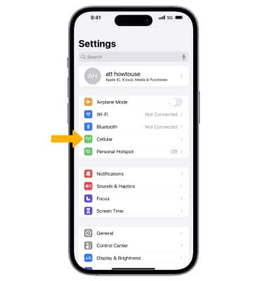 how to enable cellular data on iphone 14
