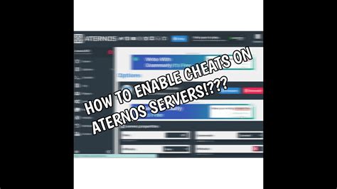 how to enable cheats in aternos