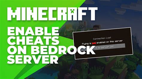 how to enable cheats in minecraft bedrock