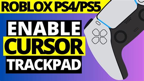 how to enable cursor on roblox ps5