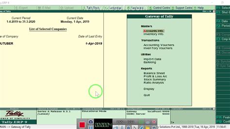 how to enable debit and credit note in tally erp 9