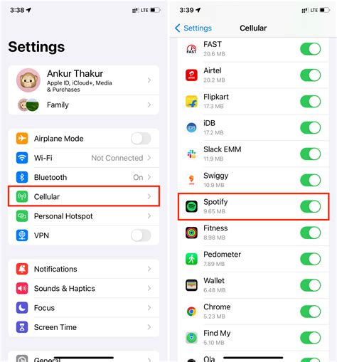 how to enable downloading with mobile data on spotify