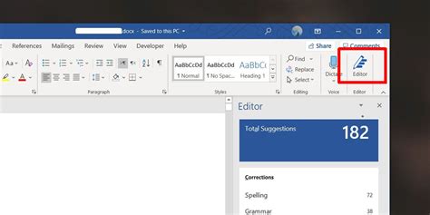 how to enable editor tracking in word