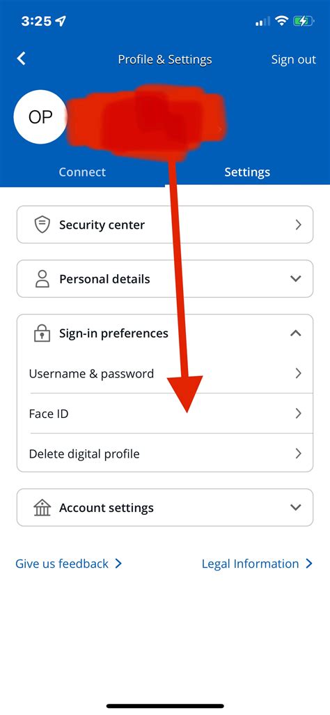 how to enable face recognition on chase app