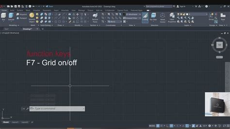 how to enable grid in autocad