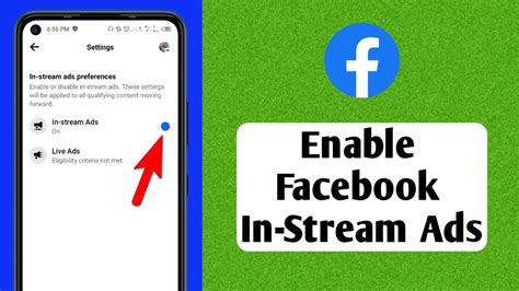how to enable in stream ads on facebook