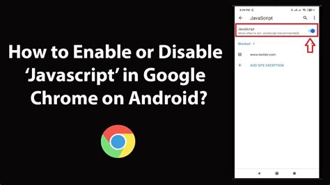 how to enable javascript in google chrome android