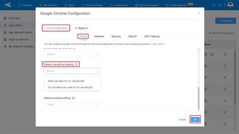 how to enable javascript on chrome phone
