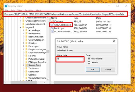 how to enable lock screen windows 10