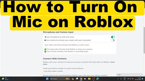 how to enable mic in roblox