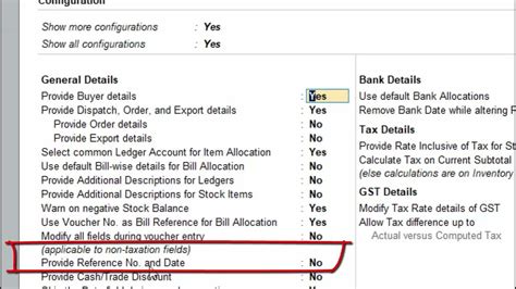 how to enable reference number in tally prime