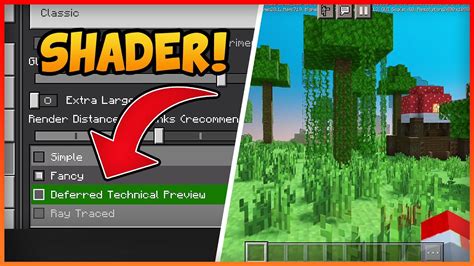 how to enable shaders in minecraft bedrock preview
