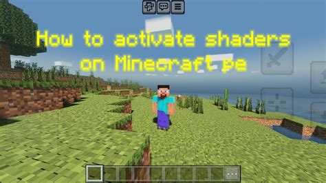 how to enable shaders in minecraft pe