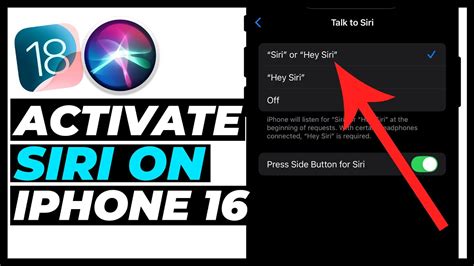 how to enable siri on iphone 16