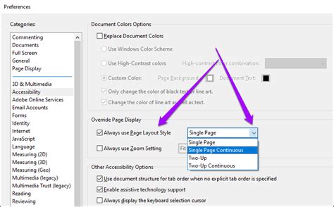 how to enable smooth scrolling in adobe reader