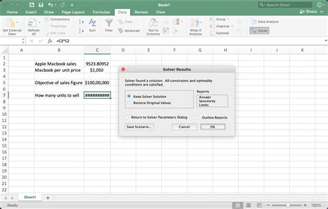 how to enable solver add in excel mac