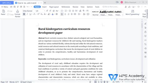 how to enable spell check in wps office