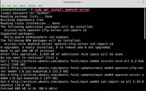 how to enable ssh on linux