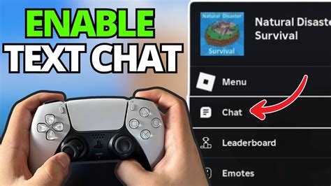 how to enable text chat on roblox console