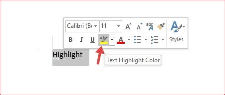how to enable text highlight color in powerpoint 2016