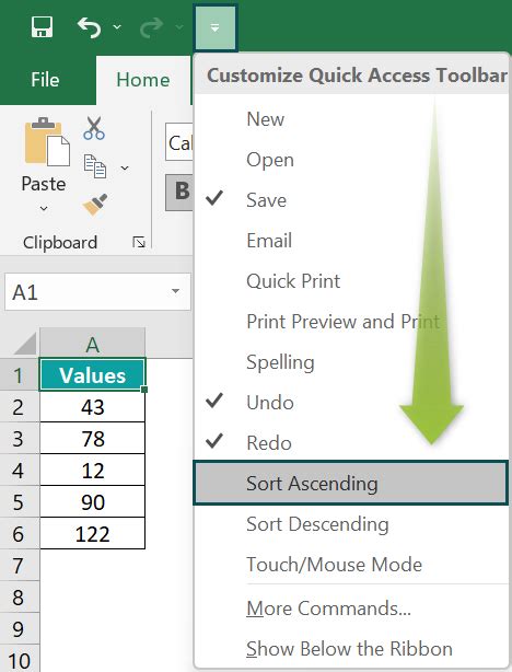 how to enable toolbar in excel