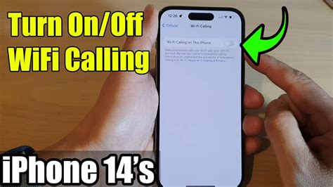 how to enable wifi calling in iphone 14 pro max