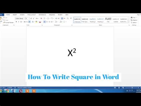 how to encode squared in word