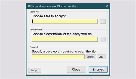 how to encrypt a pdf on windows