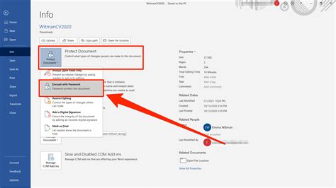 how to encrypt microsoft word file