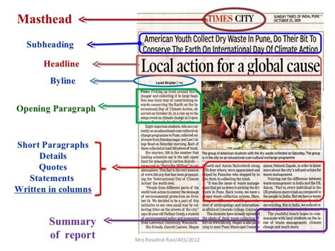 how to end a newspaper report example