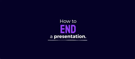 how to end a powerpoint