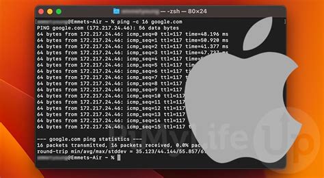 how to end ping in mac terminal