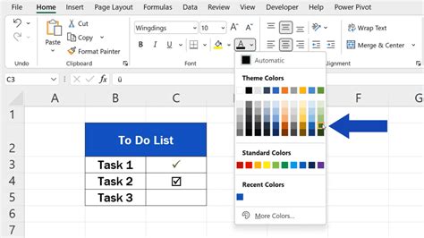 how to enter a check mark in excel cell