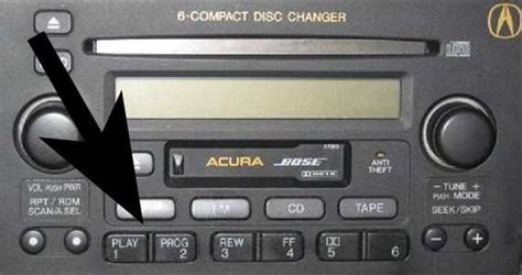 how to enter acura radio code