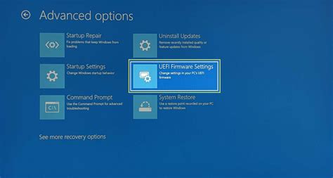 how to enter bios from settings
