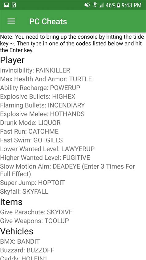 how to enter cheat code in gta v pc