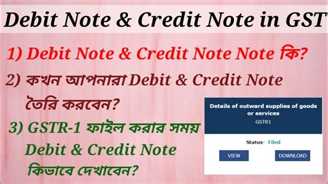 how to enter debit note in gst portal