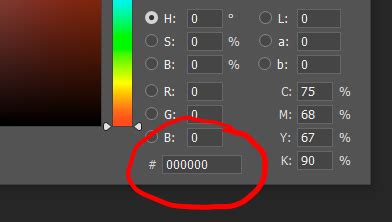 how to enter hex code in photoshop 2023