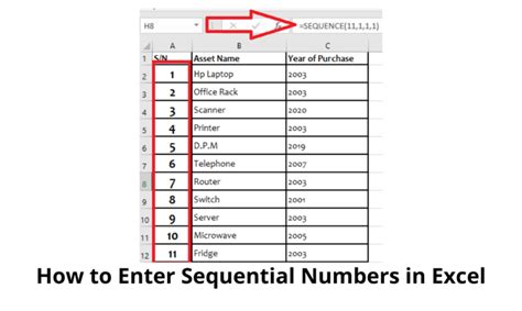 how to enter numbers 1 to 100 in excel