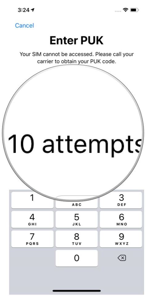 how to enter sim unlock code iphone