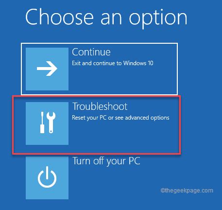 how to enter troubleshoot mode in windows 10 from boot