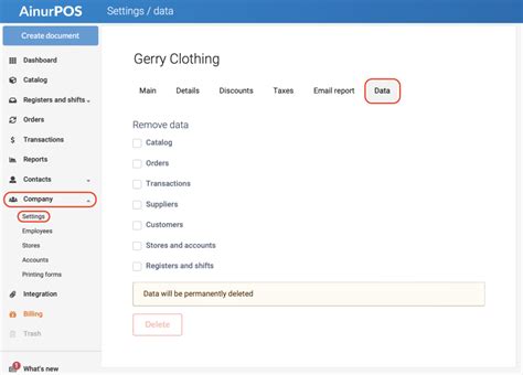 how to erase all data from a website