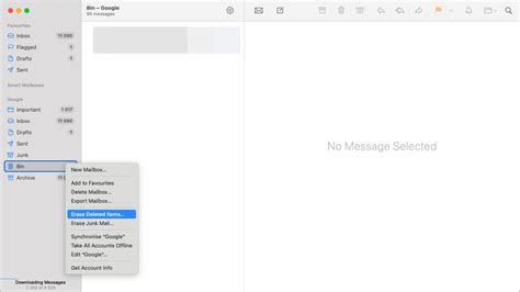 how to erase mail storage on mac