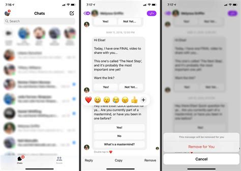 how to erase messages from messenger on iphone