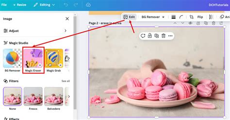how to erase something in canva