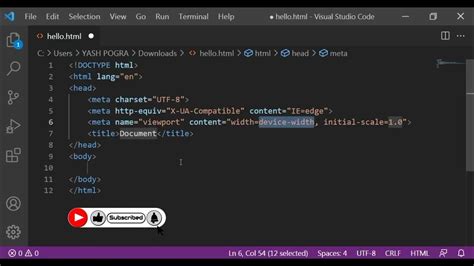 how to execute html file in vs code