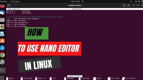 how to exit file in nano