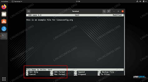 how to exit nano editor in linux