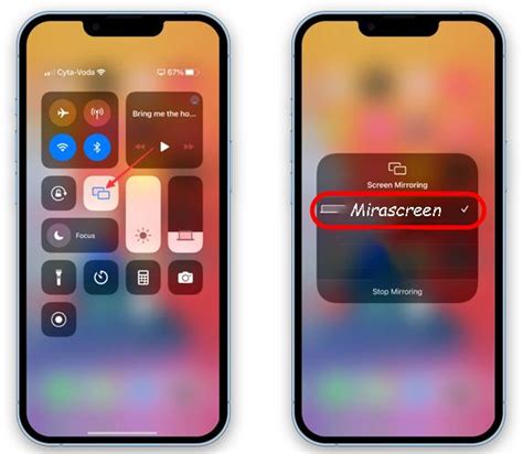 how to exit screen mirroring iphone